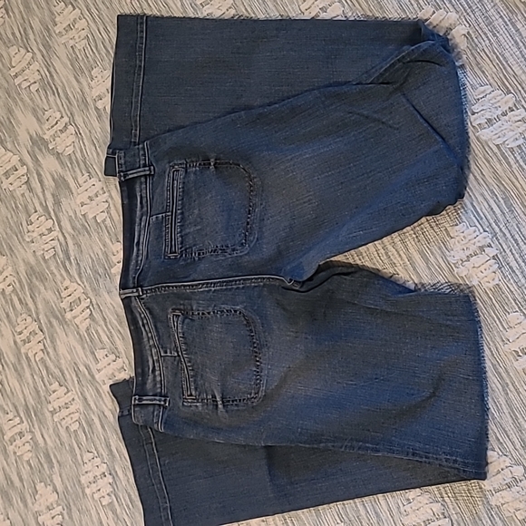 Loft dark denim wide leg jeans - Picture 2 of 3